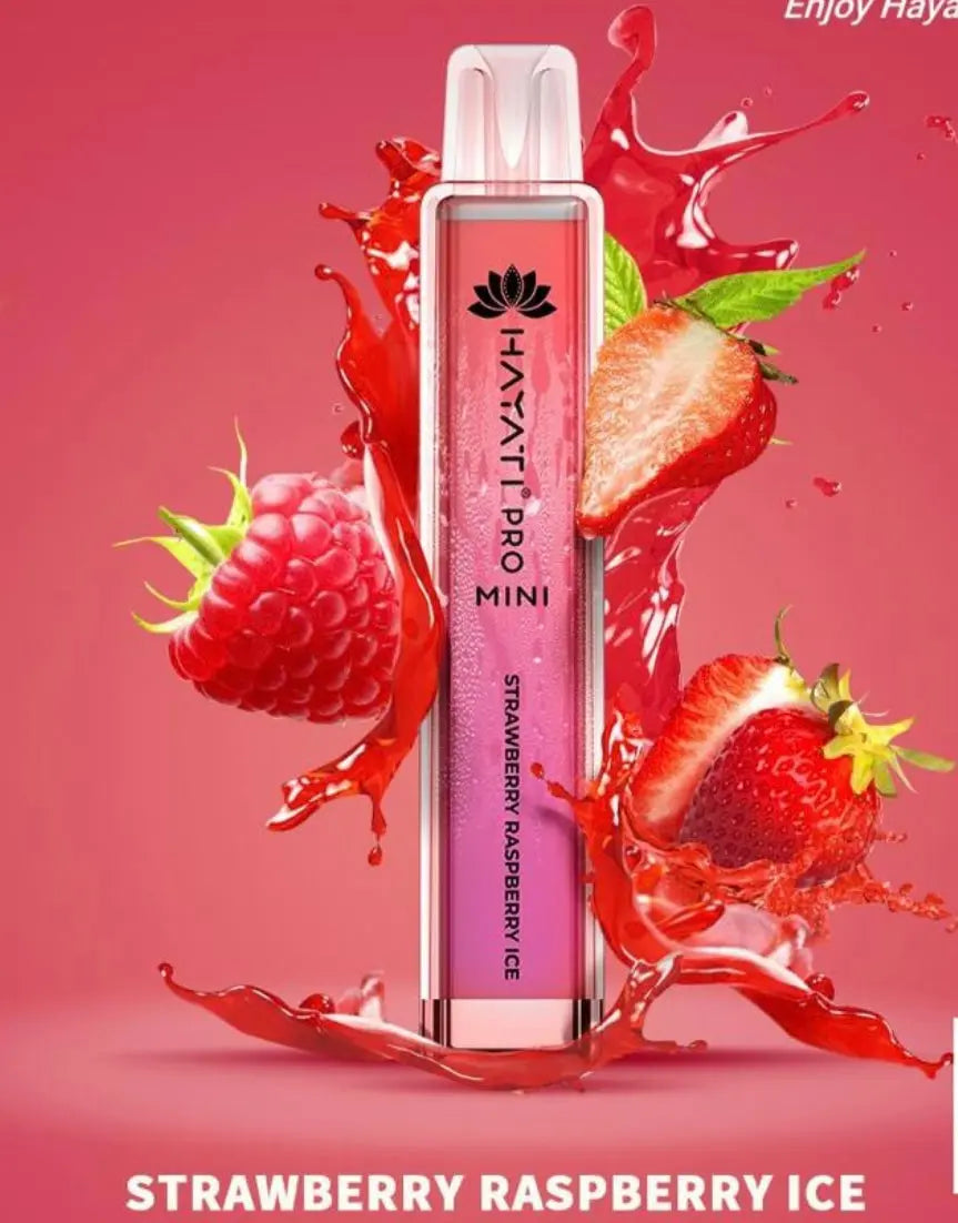 Hayati mini 600 puff strawberry raspberry ice