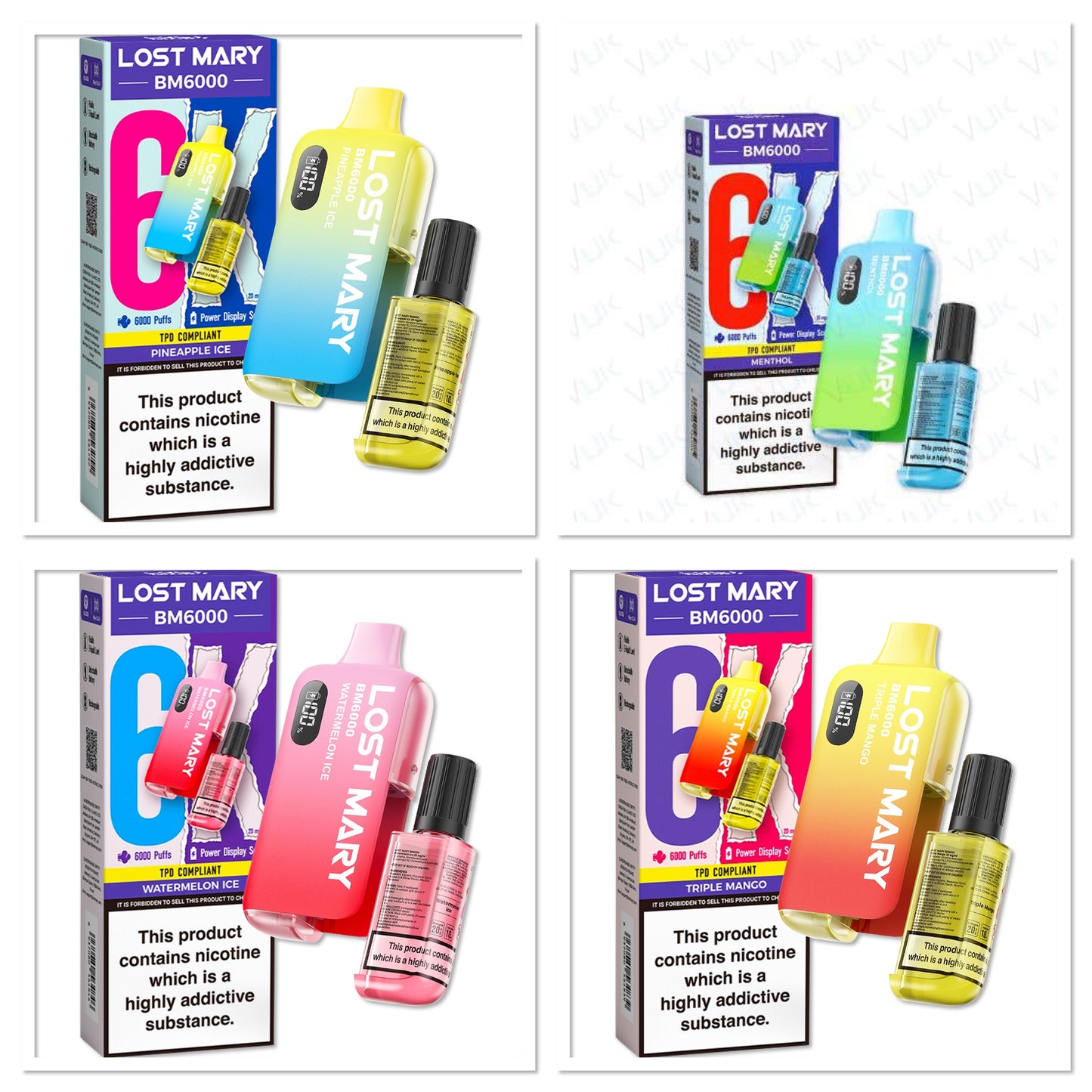 Lost Mary BM6000 Prefilled Kit - 20mg (All Flavour)