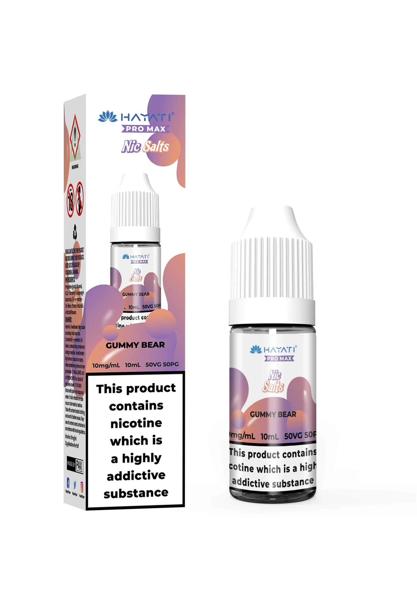 Hayati Crystal Pro Max Nic Salt E-Liquid 10ml (All Flavours)