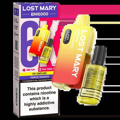 Lost Mary BM6000 Prefilled Kit - 20mg (All Flavour)
