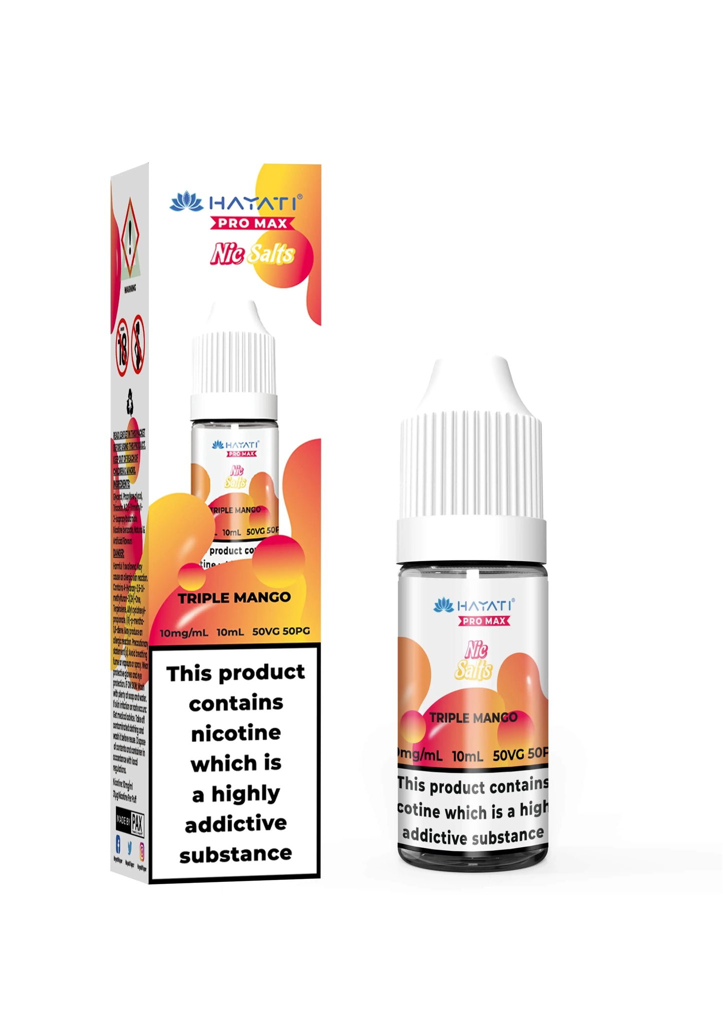 Hayati Crystal Pro Max Nic Salt E-Liquid 10ml (All Flavours)