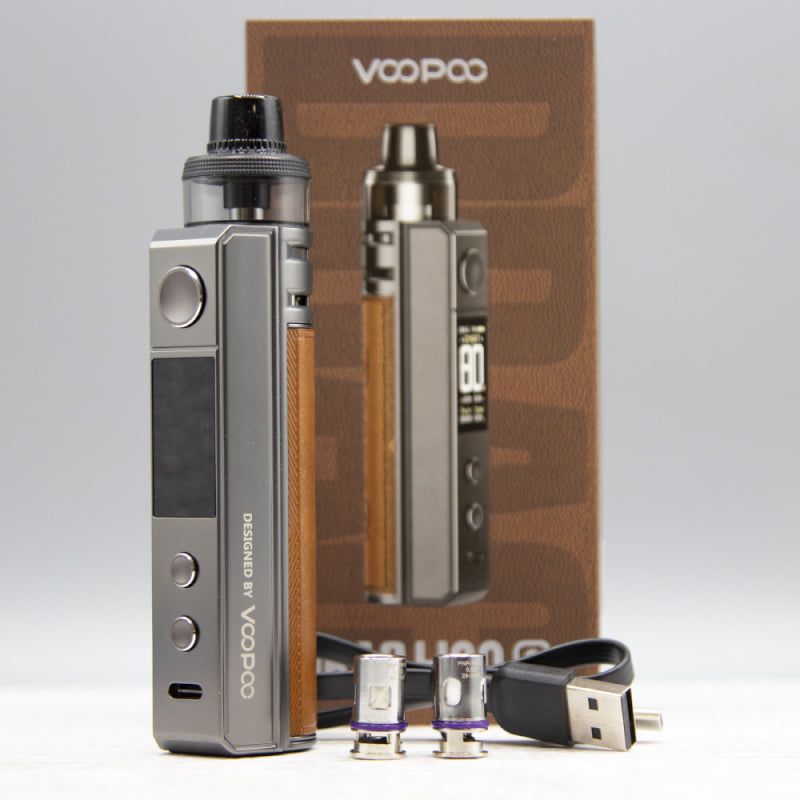 VOOPOO Drag S 60W 2ml Pod Kit 2500Mah (Retro) Light and Portable Voopoo Vape E Cigarettes Kit No Nicotine
