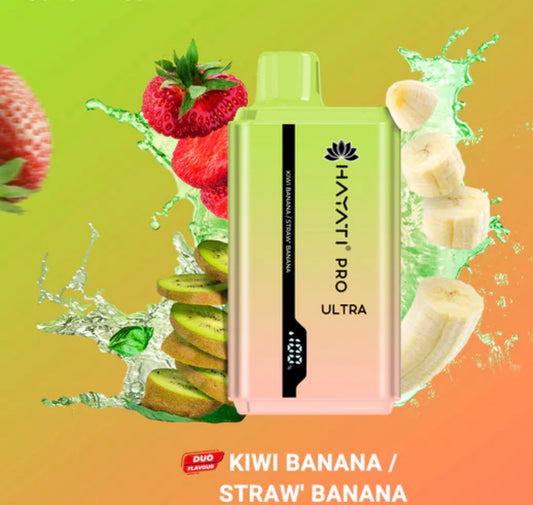 Hayati Pro Ultra 15000 Kiwi Banana / Strawberry Banana