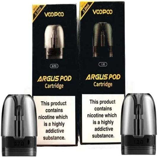 Voopoo | Argus Pod Replacement Pod Cartridges | Pack of 3 | 0.7 and 1.2