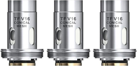 SMOK TFV16 Coils [Conical Mesh 0.2 ohm | 60w - 85w] 3 Pack - Easy Installation, Sub-ohm Vaping, Rapid Heating, Leak Free Design, No Nicotine