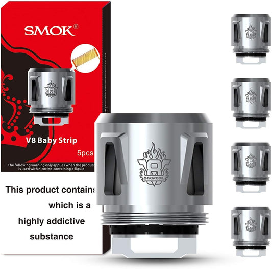 Smok TFV8 Baby Strip Coils, Pack of 5 - No Nicotine