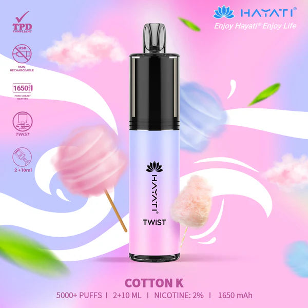 Hayati Twist 5000 Puff ( ALL FLAVOUR)