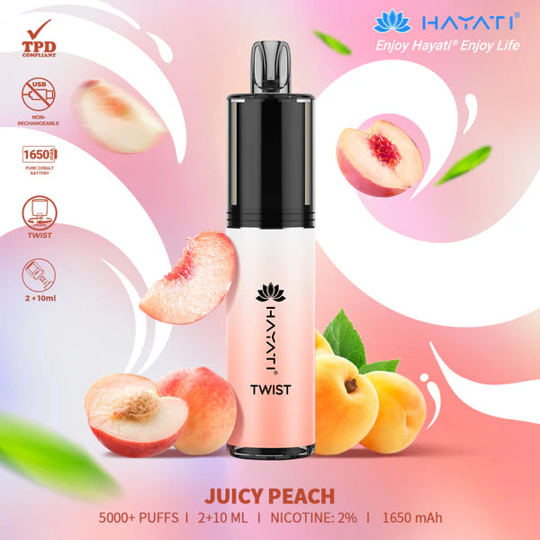 Hayati Twist 5000 Puff ( ALL FLAVOUR)