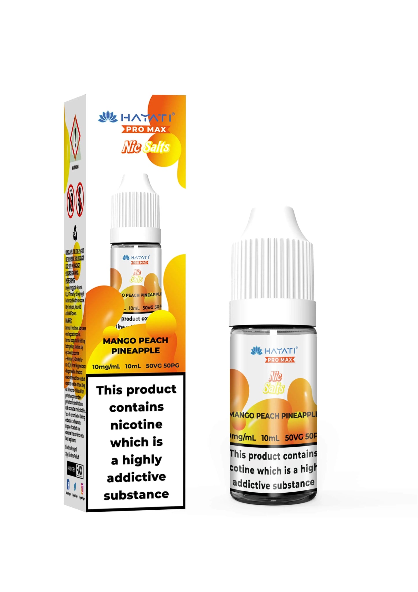 Hayati Crystal Pro Max Nic Salt E-Liquid 10ml (All Flavours)