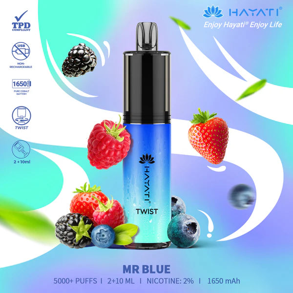 Hayati Twist 5000 Puff ( ALL FLAVOUR)